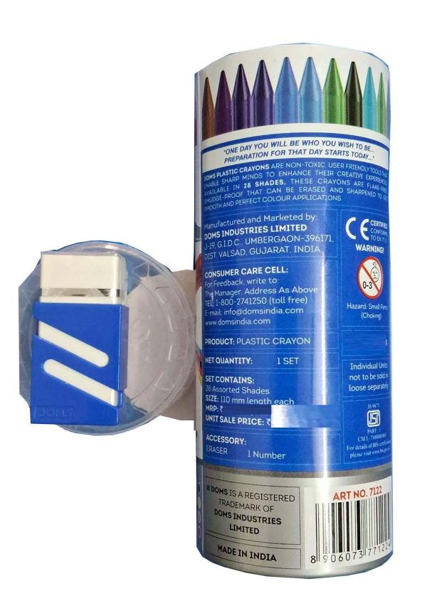 Doms Plastic Crayon 28Shade