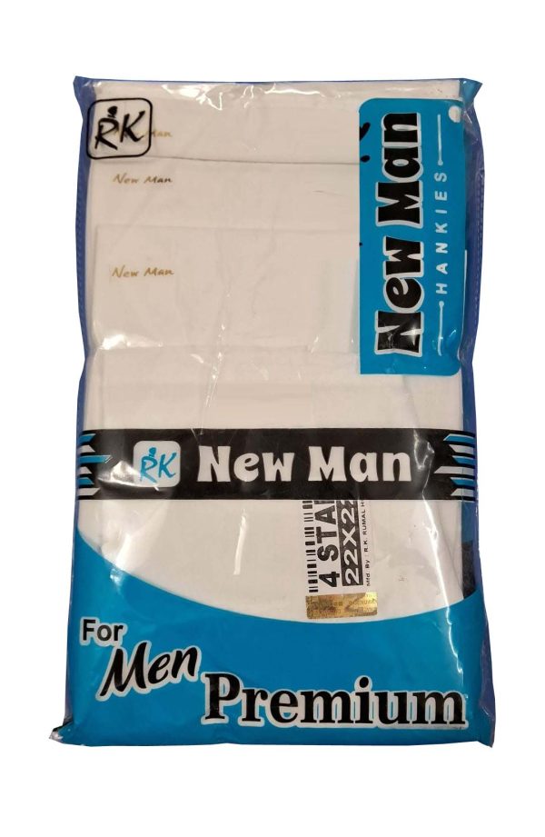 Premimum Cotton Plain White Hanky