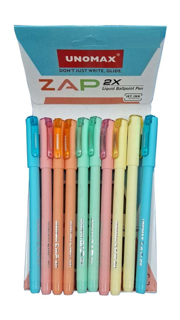 Unomax ZAP 2x Blue Ball Pen