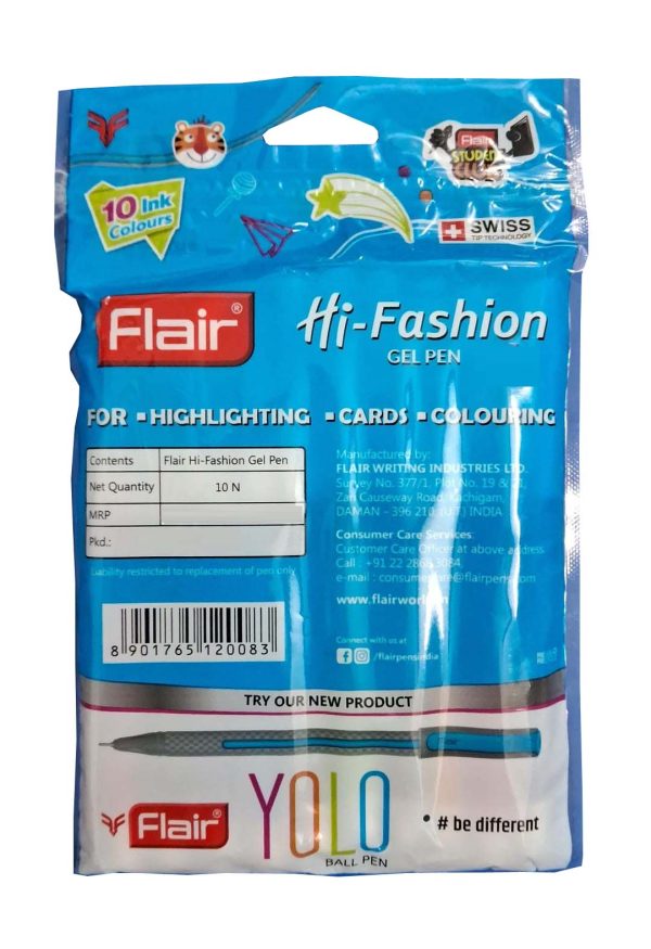 flair hi fashion gel pen