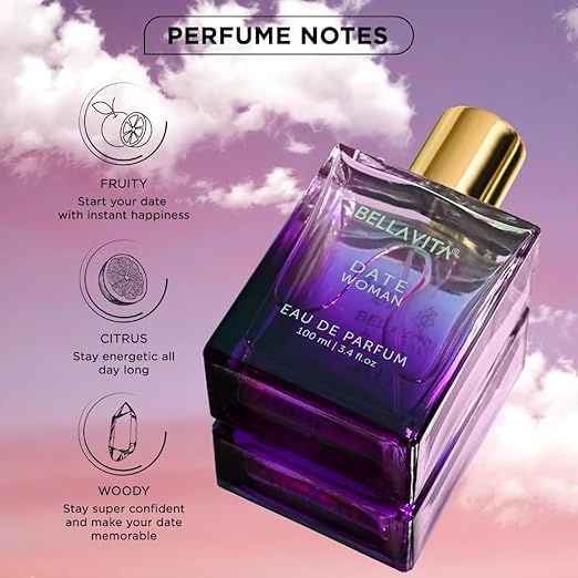 Bella Vita Luxury Date Long Lasting | Perfume for Woman | Gifts for Woman | EDP 100ml | Pink Pepper, Jasmine & Vanilla | Floral, Woody & Fruity Premium Fragrance - Image 3
