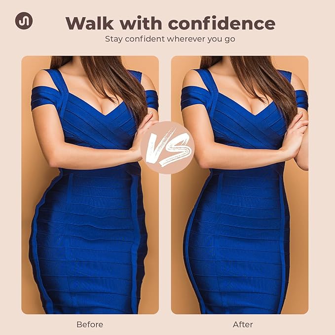 Bodyband Shapewear High Waist Tummy Tucker for Women - Skin Color Body Shaper for Belly Control Under Cloth - Body Suit With Anti Rolling Strip Panties - Beige - Image 2