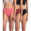 Jockey 1406 Women's High Coverage Super Combed Cotton Mid Waist Hipster with Concealed Waistband and Stay Fresh Treatment (Pack of 3_Colors & Prints May Vary)