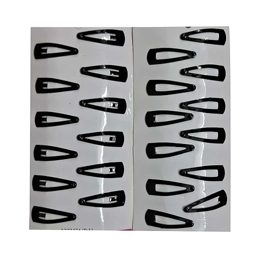 Premimum Tik Tak Hair Pins Small Size (1.20 Inch) Premium Metal Tic Tac Pins/Clips Hair Accessories, Clips for Girls and Women Black 24 Pcs - Image 2