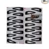 Premimum Tik Tak pin Medium Size(1.70 Inch) Metal Tic Tac Hair Pins/Clips Hair Accessories, Clips for Girls and Women Black 24 Pcs